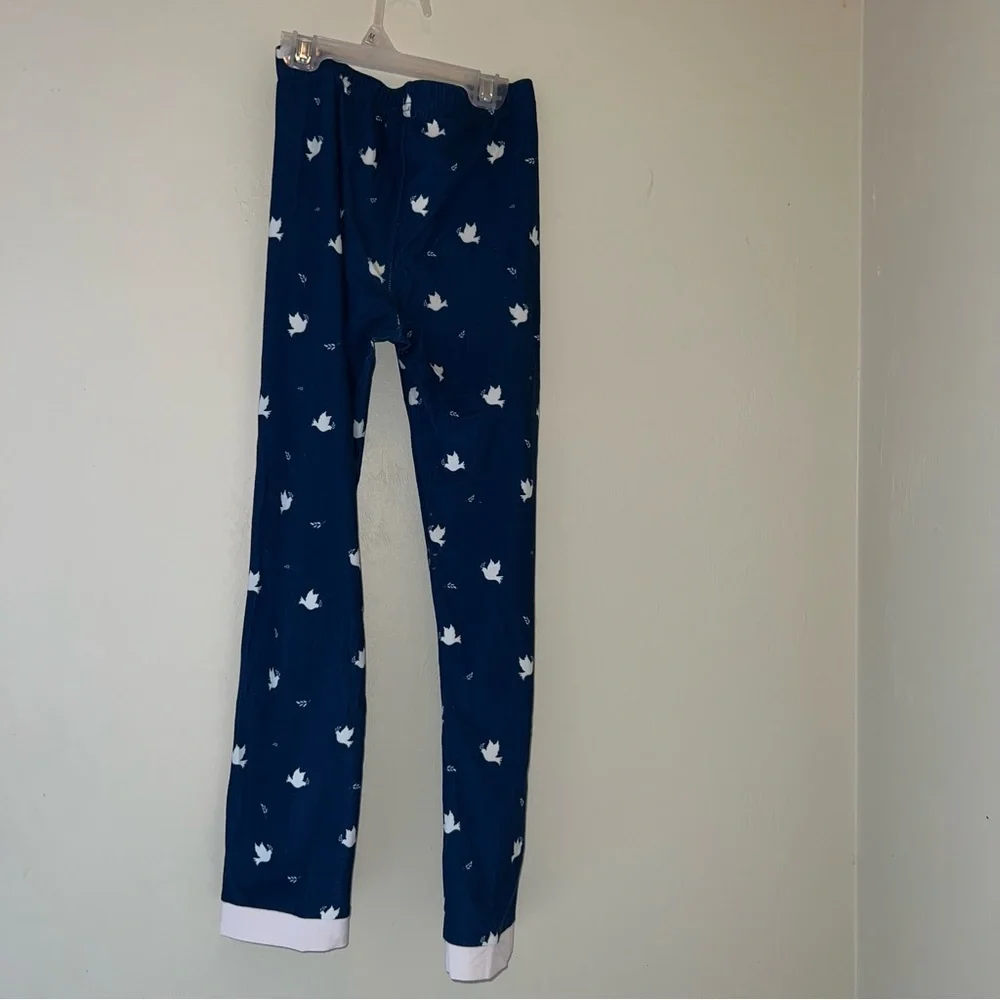 Sweethoney Pink and Navy Ruffle Long-Sleeve Pajama Set